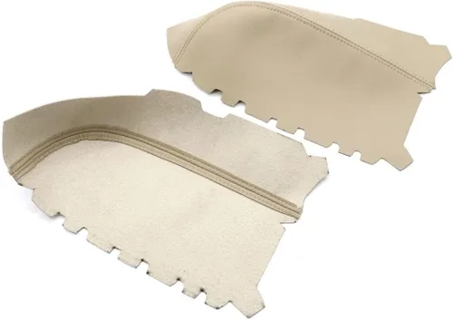 Vista 8 de GXARTS Un par de fundas de cuero de microfibra para reposabrazos de puerta trasera compatible con Honda Pilot 2009 2010 2011 2012 2013 2014 2015