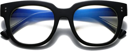 Vista 9 de Bevi Lentes de bloqueo de luz azul, elegantes anteojos de lectura para hombres y mujeres Gris (Gradient Grey)