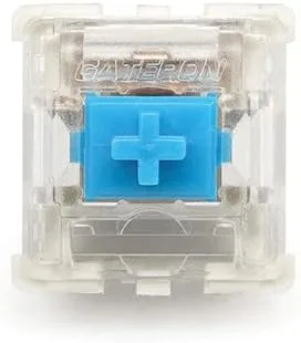 Vista 2 de Gateron KS-9 RGB Mecánico MX Tipo Interruptor de Llave - Parte superior transparente (65 piezas, azul)
