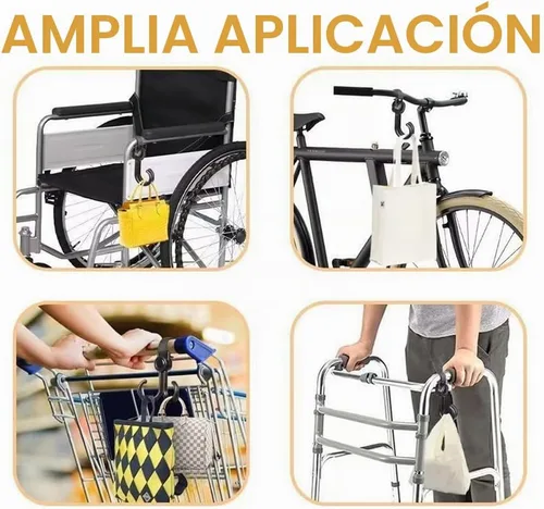 Vista 3 de Conector de cochecito de 3 piezas con 2 ganchos para cochecito, conector para niños pequeños, longitud ajustable de liberación rápida con gancho