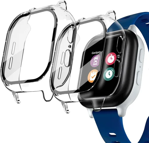 Vista 12 de Kuaguozhe Paquete de 2 fundas compatibles con Gizmo Watch 2, protector de pantalla para niños (paquete de 2), funda protectora general