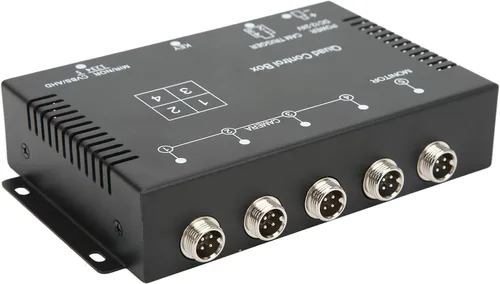 Vista 8 de Divisor de video de 4 canales, 1080P AHD 4 cámaras de control de video para cámaras de automóvil, interruptor de imagen, caja combinadora