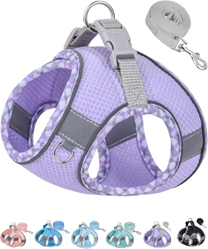 Vista 12 de Petank Arnés para Perros Pequeños y Medianos Sin Tirones, Juego de Arnés y Correa para Cachorro, Arnés de Paso para Perro para Caminar, Correr, Negro