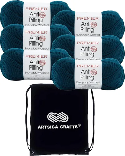 Vista 14 de Premier Yarns Antibolitas para todos los días Blancanieves 100-1 Dn100-1-Snow-White