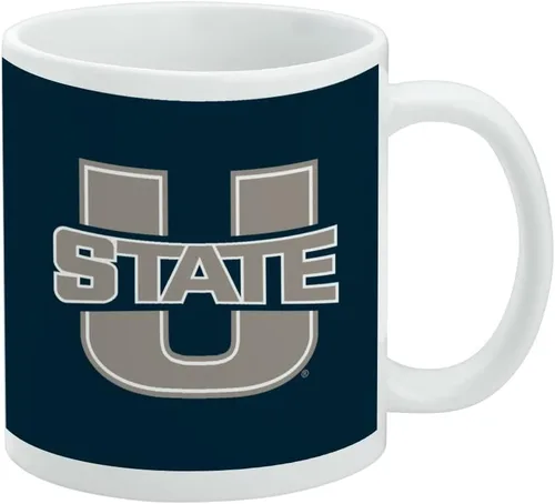 Vista 322 de Taza de cerámica con el logotipo principal de la Universidad Rider, taza de regalo novedosa para café, té y bebidas calientes, 11oz, blanca