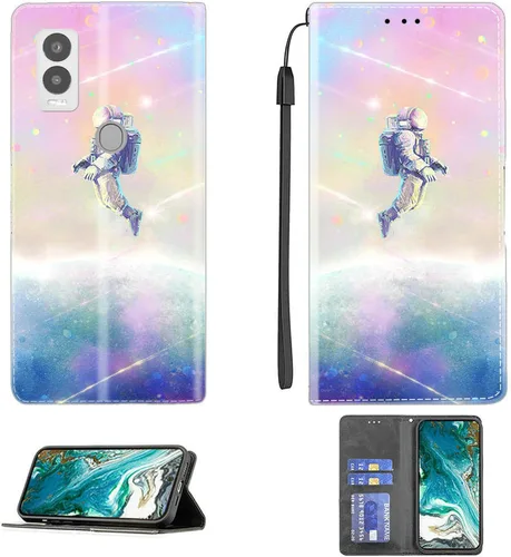 Vista 102 de Aroepurt Funda para UMIDIGI G1 Plus compatible con UMIDIGI G1 Plus Funda para teléfono Funda de piel sintética con función atril magnética CPT15