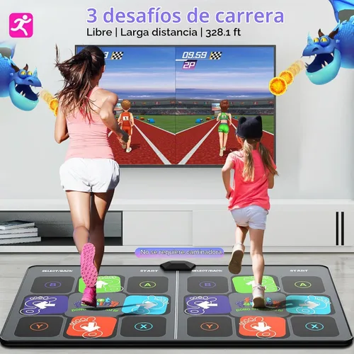 Vista 5 de FWFX Dance Game Mat for Kids and Adults, Interactive TV Home Gym System