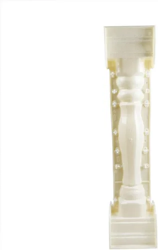 Vista 3 de Molde de barandilla de cemento romano de 35.0 in, molde de barandilla de valla de balcón de columna de bricolaje para hormigón yeso cemento PVC
