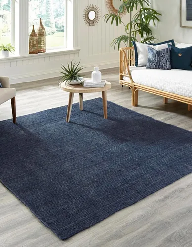 Vista 24 de Unique Loom Alfombra trenzada de la colección de yute - Dhaka (1' 2" x 6' 1", camino de mesa, gris)