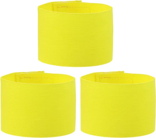 Vista 7 de ONLYKXY 3 brazaletes de capitán de 2.75 x 12.79 pulgadas, ajustable, para fútbol, baloncesto, voleibol, escuela, competencia, entrenador, jugadores