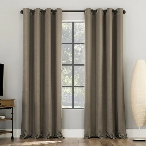 Vista 12 de Sun Zero Nordic - Juego de 2 paneles de cortinas con ojales de grado teatral extremo 100% opacas, 104" x 96" (2* 52" x 96"), cortinas opacas blanco