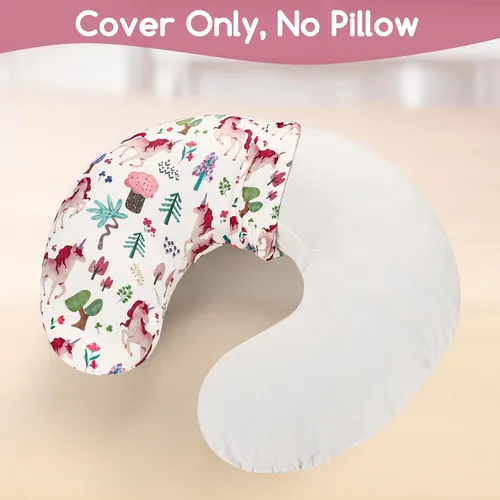 Vista 3 de Funda de almohada de lactancia, funda de almohada elástica y suave para bebés niños y niñas, fundas de almohada de lactancia materna para bebés