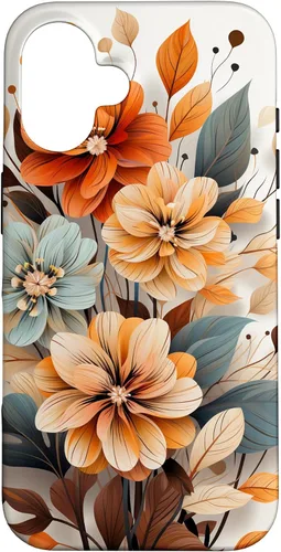 Vista 32 de Cute Fall Flower Sublimation Clipart Autumn Leaves Case for iPhone 17
