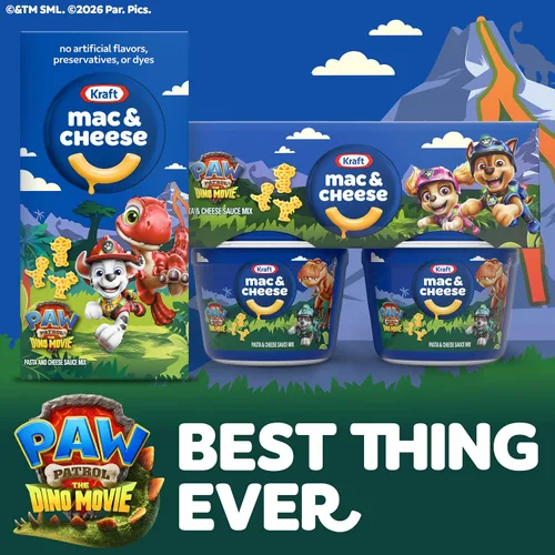 Vista 9 de Kraft - Tazas de macarrones y queso fáciles de microondas con formas de pasta Nickelodeon Paw Patrol (paquete de 4 unidades, tazas de 1.9 onzas)