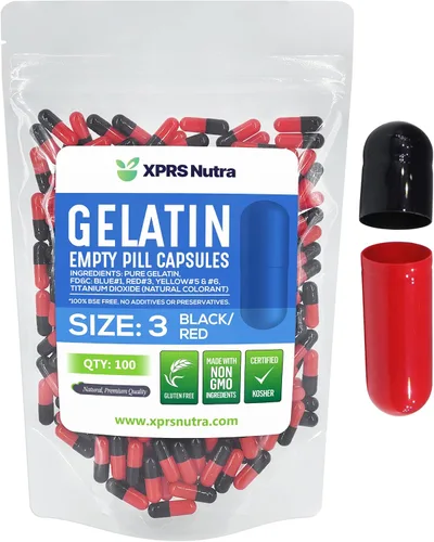 Vista 14 de XPRS Nutra Cápsulas vacías tamaño 3 – 1000 cápsulas vacías de gelatina – Pastillas de relleno de cápsulas de bricolaje – Tapa de gel de píldora