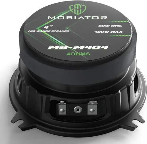 Vista 9 de Altavoces de rango medio MB-M404 4 '' 400W Max, 4 Ohmios Alta Eficiencia Altavoces de puerta de audio de coche para coche o camión Sistema de sonido