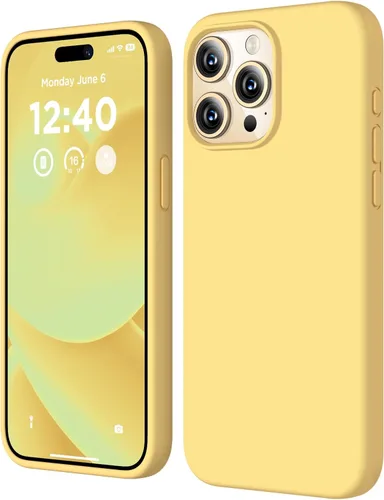 Vista 20 de Funda compatible con iPhone 15 Pro, funda de silicona líquida, funda protectora de cuerpo completo a prueba de golpes, funda delgada para teléfono