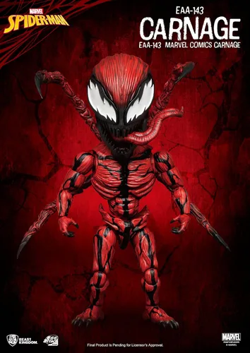 Vista 7 de Beast Kingdom Marvel Comics: Carnage EAA-143 Egg Attack Figura de acción, multicolor