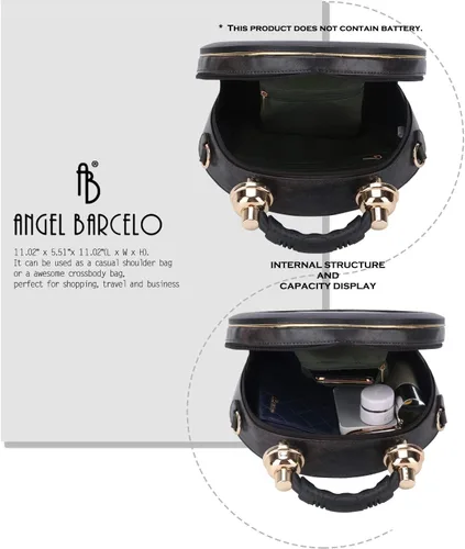 Vista 5 de Angel Barcelo Bolso cruzado y bolsos para mujer, bolso de hombro de moda para mujer