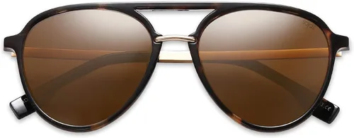 Vista 2 de SOJOS Retro Aviator Polarized Sunglasses for Women Men Double Bridge Ladies Shades SJ2078