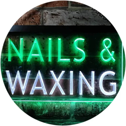 Vista 19 de ADVPRO Nails Waxing Beauty Salon Display Dual Color LED Neon Sign Blue & Red 12" x 8.5" st6s32-i0358-br