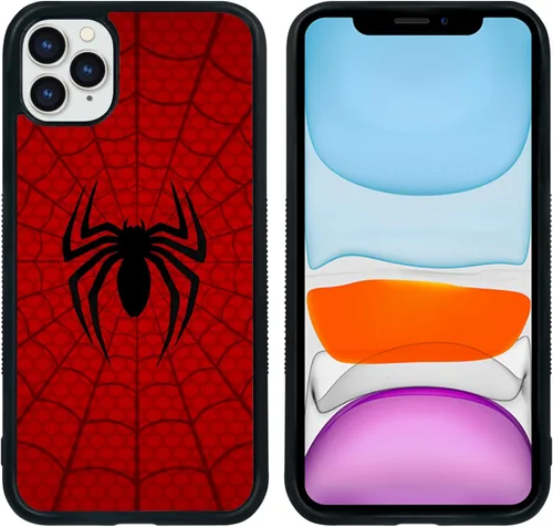 Vista 2 de Funda para teléfono Araña, a prueba de golpes, bonita funda protectora para teléfono con diseño de telaraña diseñada compatible con iPhone 11 Pro 11