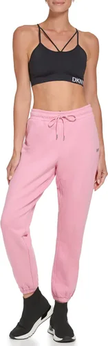 Vista 4 de DKNY Women's Jeans Casual Mid Rise Drawstring Logo Joggers Sweatpants