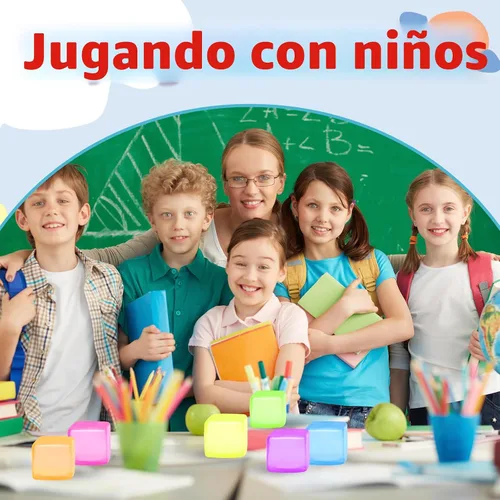 Vista 6 de Paquete de 6 bolas de estrés para adultos y niños, juguetes sensoriales para aliviar la ansiedad y el estrés, juguetes relajantes, bolas de estrés