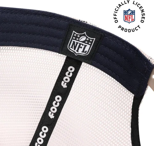 Vista 5 de FOCO NFL - Gorra de camionero de malla casual con logotipo del equipo de la NFL para hombre