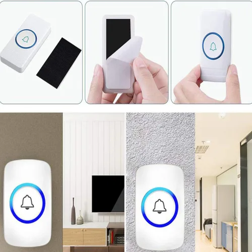 Vista 2 de BRAVESHINE Cinta de velcro extraíble de 2 x 4 pulgadas con adhesivo, 12 juegos de cinta de montaje fuerte para colgar cuadros en la pared, cojines