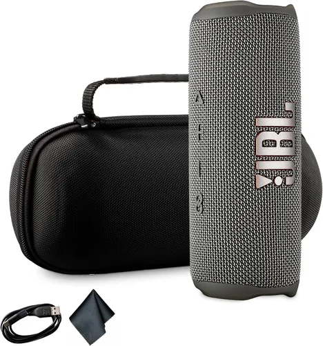 Vista 8 de JBL Flip 6 - Altavoz inalámbrico portátil Sonido de graves profundos, clasificación de impermeabilidad IP67 Audio Bluetooth para exteriores