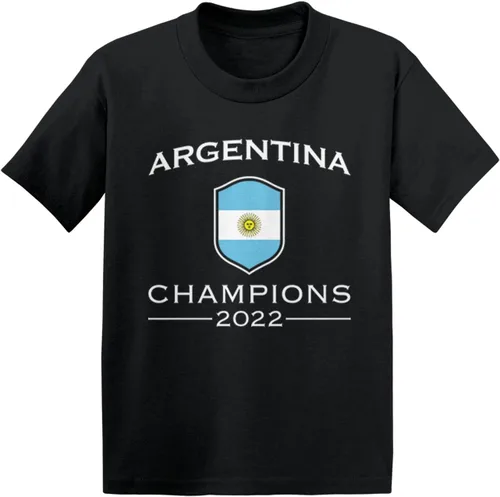 Vista 18 de Argentina Champions 2022 - Camiseta de algodón para bebés/niños pequeños