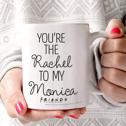 Vista 211 de Trend Setters Friends the Television Show – 25 años – Mercancía oficial – Taza de café o té de cerámica blanca de 11 onzas – perfecta para regalar