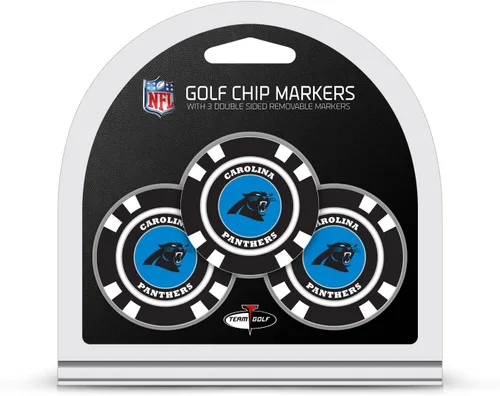 Vista 6 de Team Golf Tamaño de fichas de póquer de la NFL con marcadores de esmalte de doble cara más pequeños
