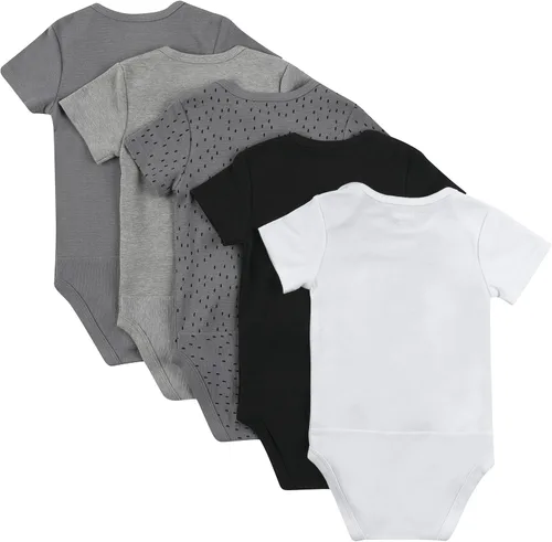 Vista 2 de Hanes - Bodis para bebés, Ultimate Flexy de manga corta, unisex, paquete de 5