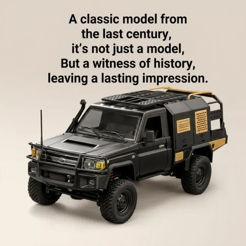 Vista 4 de 82S RC Rock Crawler Truck, caja de cambios de 2 velocidades, negro