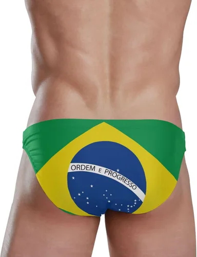 Vista 4 de Happy Colbus Day - Traje de baño sexy para hombre, traje de baño de playa
