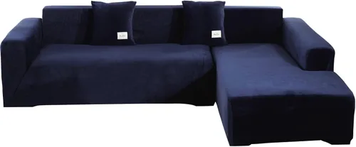 Vista 12 de Fundas de sofá modulares en forma de L, 2 fundas elásticas antideslizantes para sofá de 3 + 3 plazas, funda de sofá con fundas de almohada