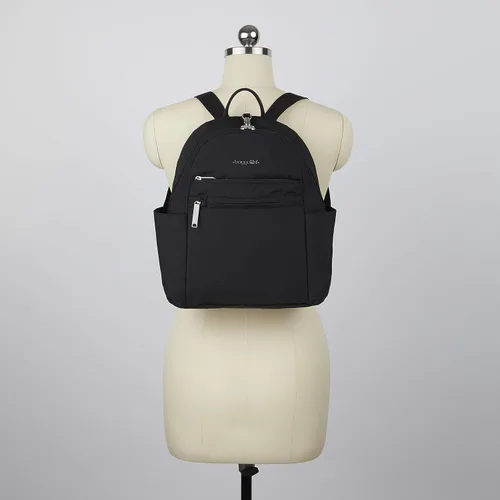 Vista 7 de Baggallini Mochila antirrobo Securtex para vacaciones, Negro, talla única