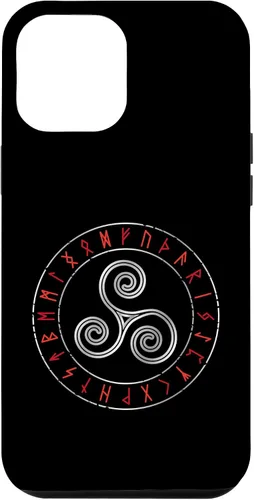 Vista 6 de iPhone 15 Triskele de mitología nórdica - Círculo rúnico Viking Runes Celtic Case