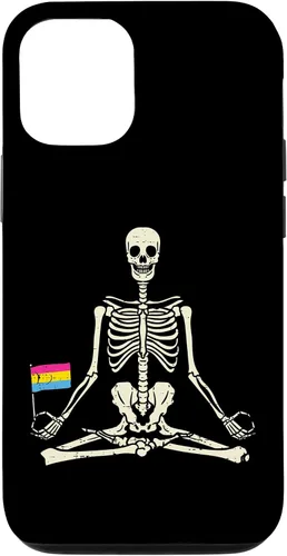 Vista 28 de Skeleton Yoga Pansexual Flag Yogi Asana Pan Pride LGBT Gift Case for iPhone 17