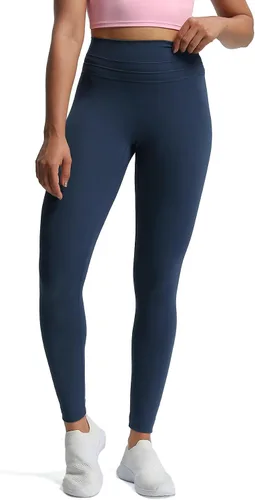 Vista 2 de Aoxjox Leggings de entrenamiento de cintura alta para mujer, con control de abdomen, pantalones de yoga suaves y suaves de 26 pulgadas
