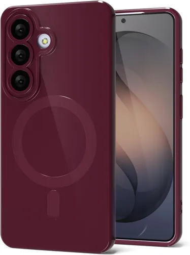Vista 82 de Svanove Funda magnética de silicona para Samsung Galaxy S22, compatible con Magsafe, bonita funda para mujer, goma de gelatina brillante delgada