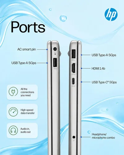 Vista 8 de HP Portátil con pantalla táctil de 15.6", Ryzen 7 7730U, SSD de 16 GB y 512