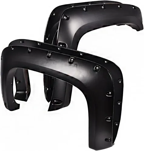 Vista 13 de CHEDA Aletas de parachoques, Compatible con Chevy Silverado 1500/2500HD/3500HD 2007 2008 2009 2010 2011 2012 2013 78.7” / 97.6” de cama larga, 4
