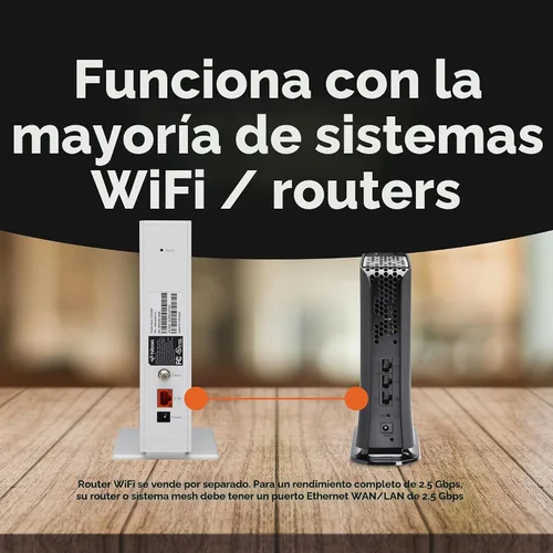 Vista 8 de Hitron Cable módem CODA56 DOCSIS 3.1 SOLAMENTE (no fibra) 2.5 Gbps SIN WiFi/Voz/Router Puerto Ethernet único Compatible con Módem DOCSIS 3.1