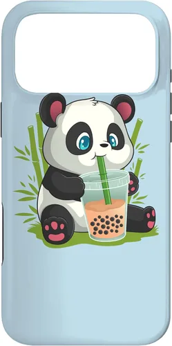 Vista 22 de Kawaii Cute Anime Panda Otaku Japanese Bubble Boba Case for iPhone 17