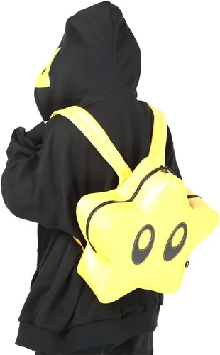 Vista 4 de FENGJINRUHUA Linda mochila escolar de puntada con orejas grandes para niños y niñas, mochila de viaje escolar de dibujos animados