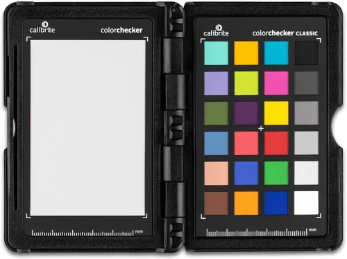 Vista 5 de Calibrite ColorChecker Passport Video 2 Kit portátil de calibración de color para foto/video, objetivos clásicos de 24 parches y balance de blancos