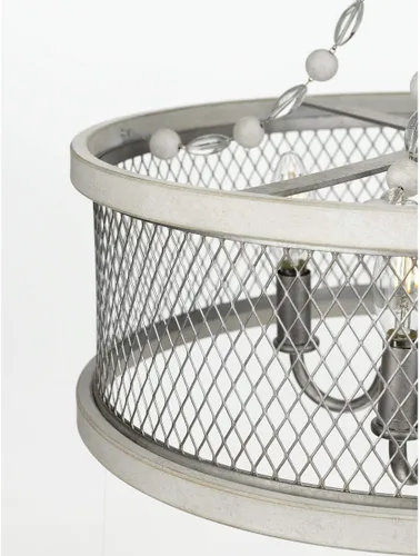 Vista 5 de Progress Lighting Austelle Collection - Lámpara de araña de 4 luces galvanizada